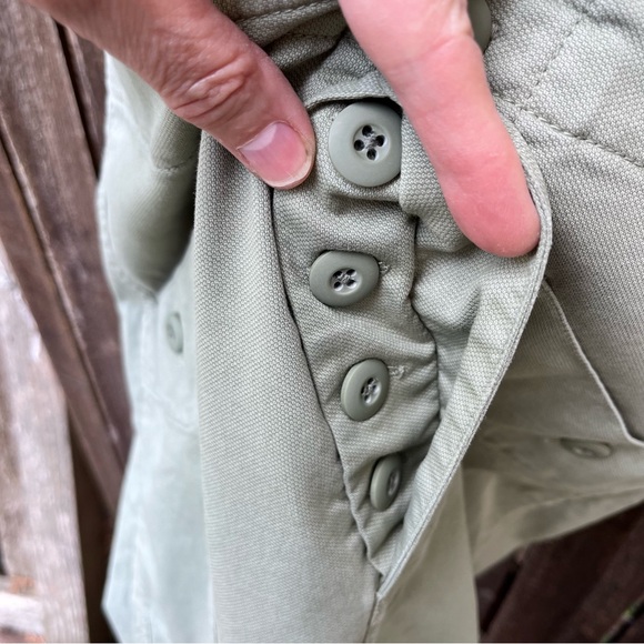 Current/Elliot High Rise Buttonfly Crop Light Green Pant NWOT Sz 27 - Picture 6 of 13